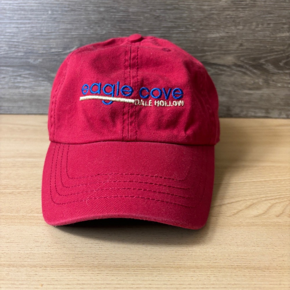 Dale Hollow Hat Cap Strap Back Red Eagle Cove Adjustable